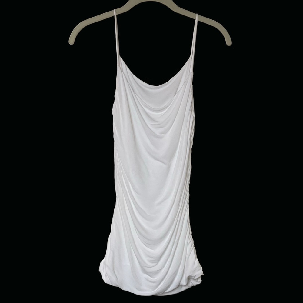 White Ruched Tank